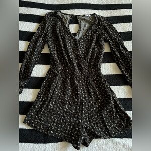 AE floral long sleeve romper